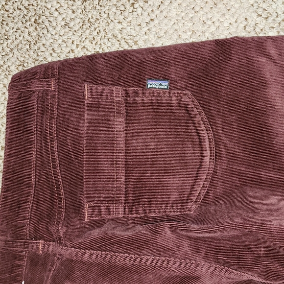 PATAGONIA ORGANIC COTTON NWT BURGUNDY CORDUROY STRAIGHT LEG PANTS SIZE 27 - Picture 7 of 8